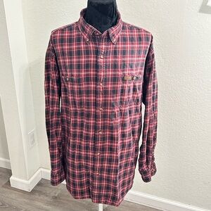 Carhartt Plaid Button-Up Shirt | Size XL